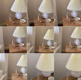 Mini Ivory pleated lamp shade