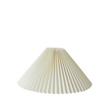 Medium ivory pleated lamp shade