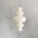 Large Sculptural Rice Paper Pendant